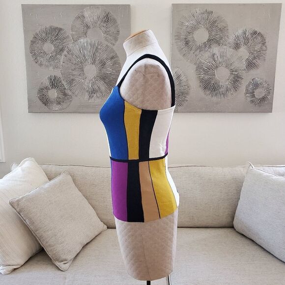 NEW! Rachel Roy Massima Multicolor Block Tank size Medium - Picture 8 of 14